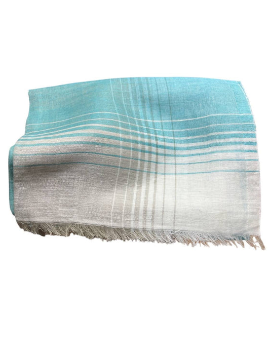 The Gray Crab - Women's Linen Cotton Scarf - accessories - blue - cotton - blend