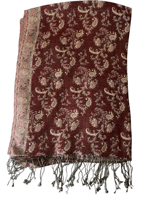 The Gray Crab - Women'sembroidered Silk Scarf - accessories - directbrandpartner - red