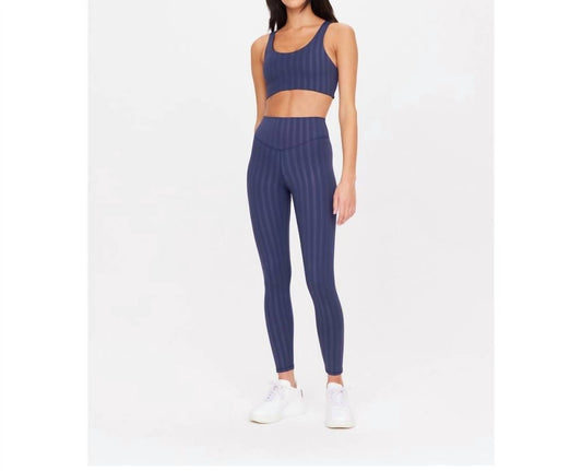 The Upside - Wilde High Rise 25in Midi Pant - blue - clothing - leggings