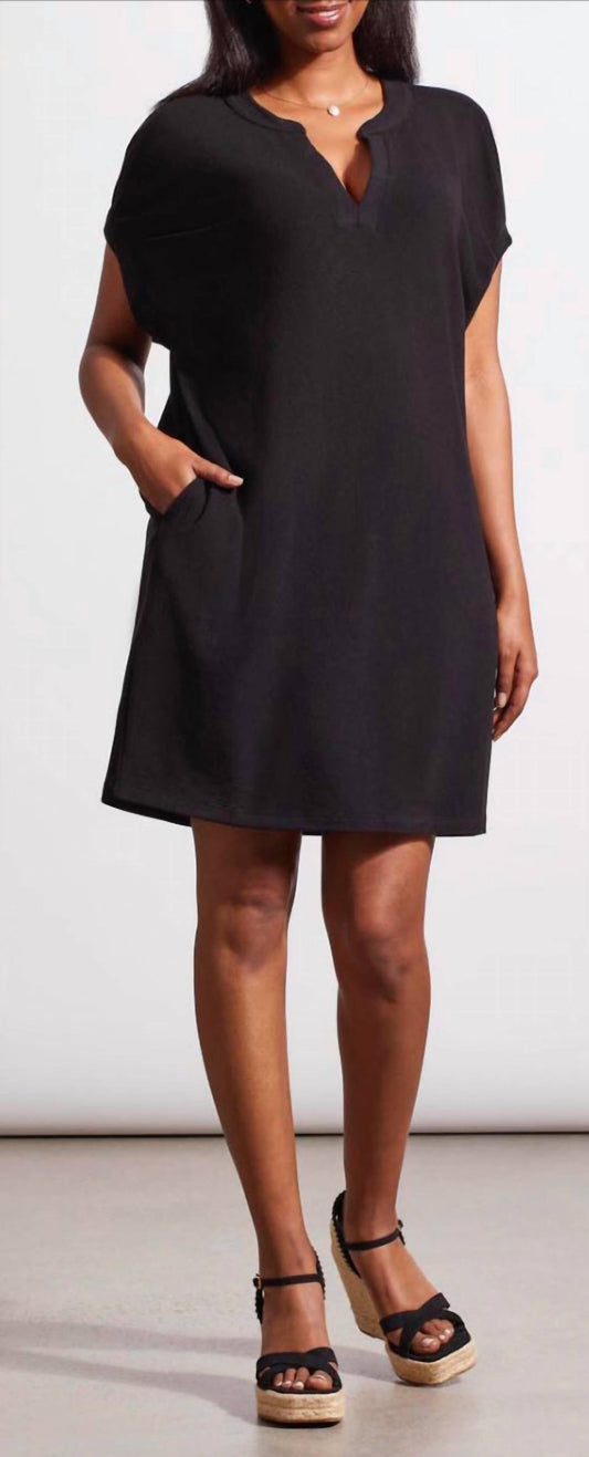 Tribal - Shift Knit Dress - black - clothing - dresses