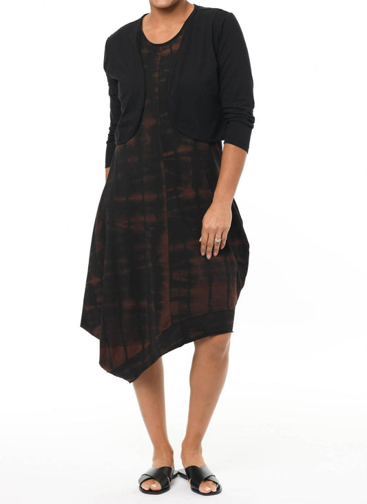 Tulip Clothing - 3/4 Sleeve Shrug - black - clothing - cotton - blend