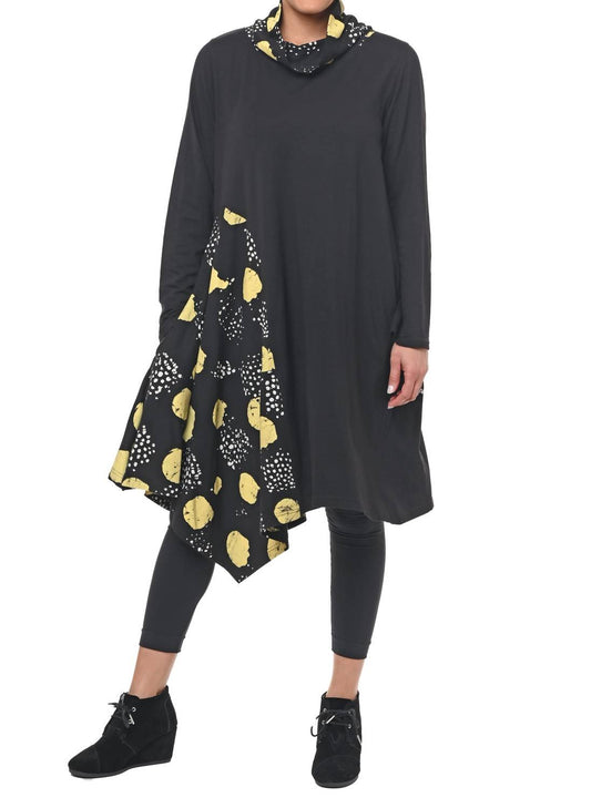Tulip Clothing - Emaline Long Sleeve Dress - black - clothing - cotton - blend