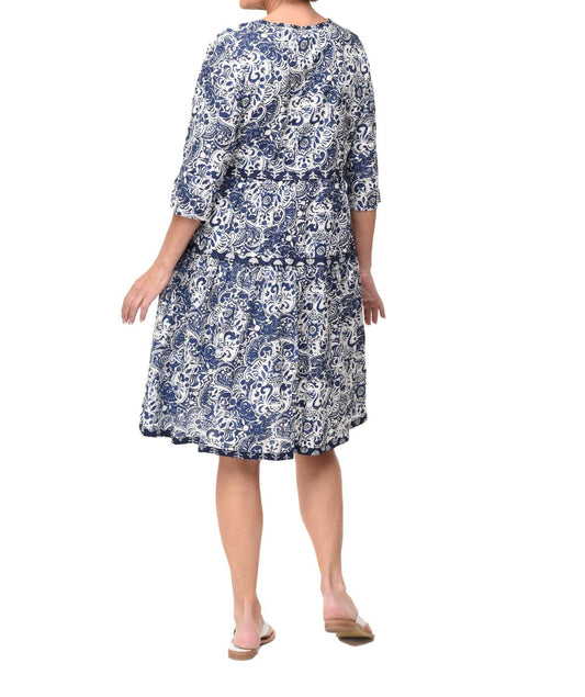 Tulip Clothing - Hayley Dress - blue - clothing - cotton