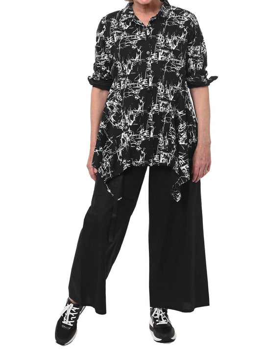 Tulip Clothing - Jennifer Tunic - black - clothing - cotton