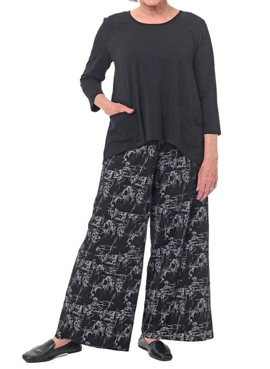 Tulip Clothing - Kelly Tunic - black - clothing - cotton - blend