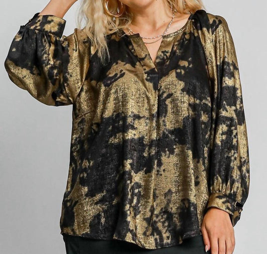 Umgee - Metallic Pant Set - black - blouses - clothing