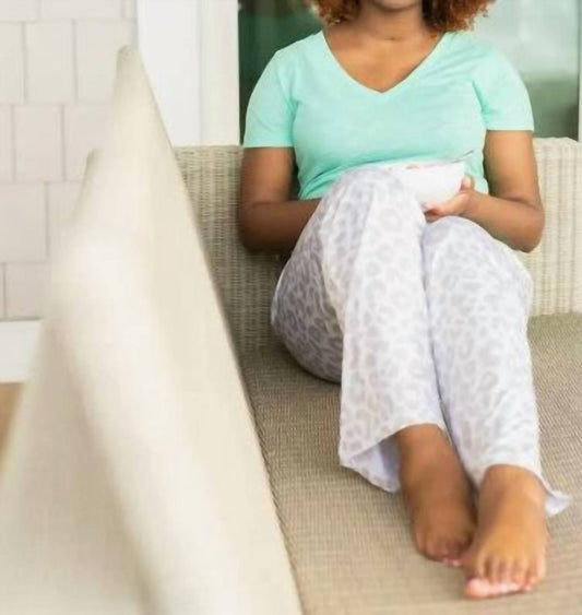 Viv & Lou - Natural Leopard Pajama Pants - clothing - joggers - pants