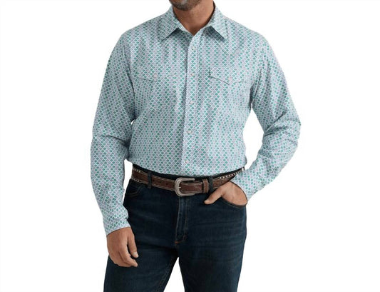 Wrangler - Men's 20x Competition Advanced Comfort Classic Fit Long Sleeve Shirt - casual - button - down - shirts - clothing - cotton - blend