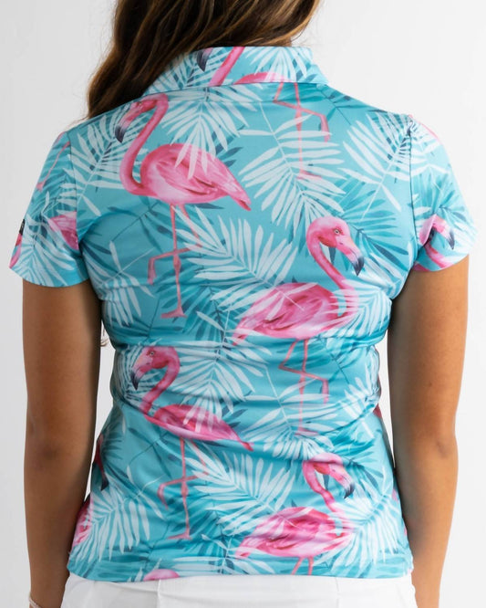 Yatta Golf - Minty Mingo Golf Polo - blue - clothing - directbrandpartner