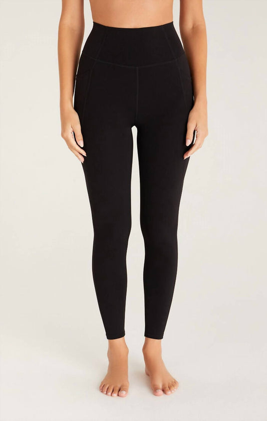Z Supply - All Day 7/8 Pocket Legging - black - clothing - leggings