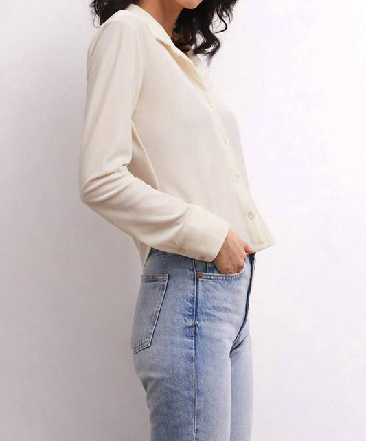 Z Supply - Presley Front Button Velvet Top - button - down - shirts - clothing - shirts