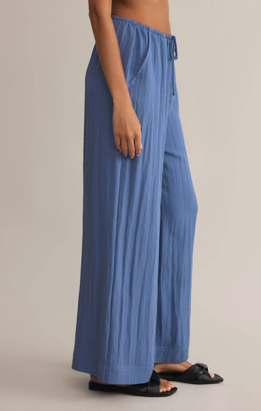 Z Supply - Soleil Textured Pant - blue - clothing - pants