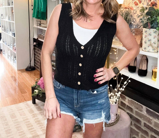 Zenana - Sweater Vest - black - clothing - jackets