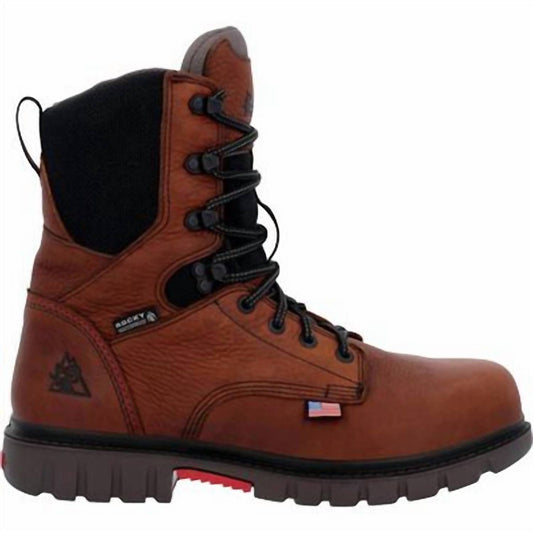 Rocky - MEN'S WORKSMART 8" WATERPROOF COMPOSITE TOE WORK BOOT - WIDE WIDTH