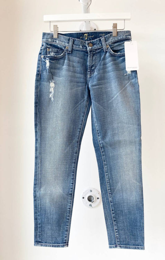 7 For All Mankind - Cropped Roxanne Skinny Jean