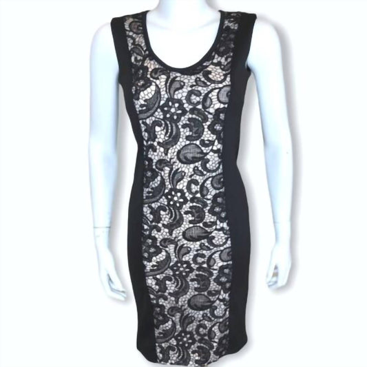 Bcbgmaxazria - Lace Bodycon Sleeveless Cocktail Dress