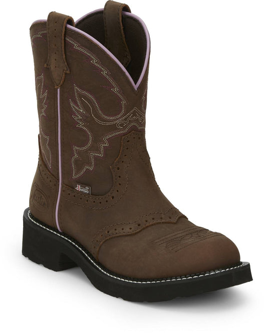 Justin - WOMEN'S GYPSY GEMMA RUSTIC AGED BARK ROUND TOE WESTERN BOOTS - MEDIUM WIDTH