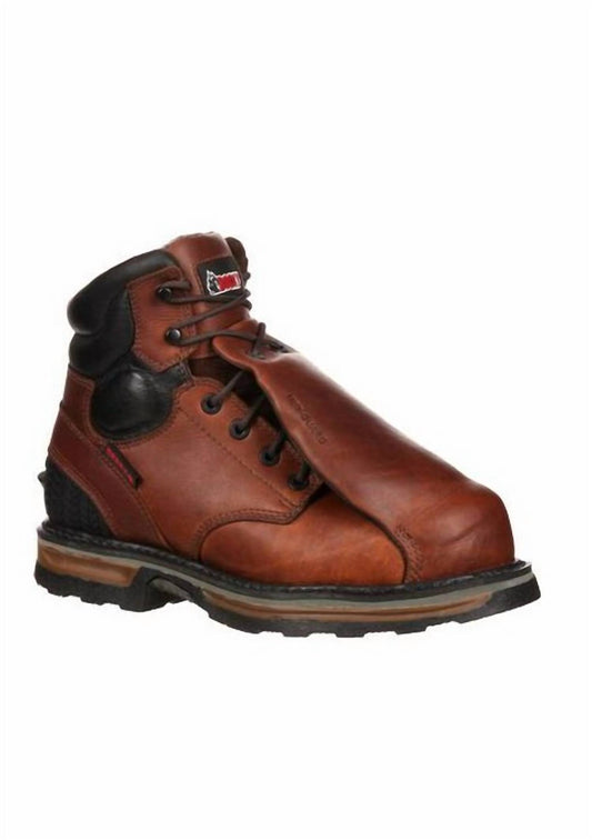 Rocky - MEN'S ELEMENTS STEEL WATERPROOF STEEL TOE MET-GUARD WORK BOOT - WIDE WIDTH