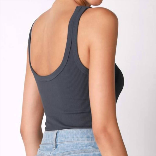 Ribbed Scoop Bodysuit