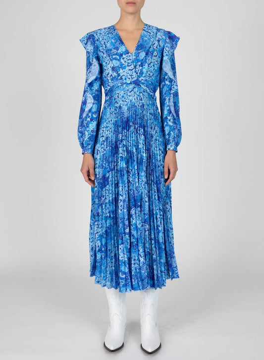 Derek Lam 10 Crosby - Chrishelle V-Neck Ruffle Dress