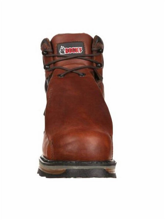 Rocky - MEN'S ELEMENTS STEEL WATERPROOF STEEL TOE MET-GUARD WORK BOOT - WIDE WIDTH