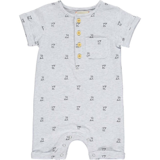 Me & Henry - Baby Boys Martingale Henley Romper