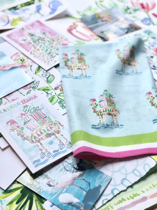 Created By - FA LA LA LA LLAMA BANDANA SCARF