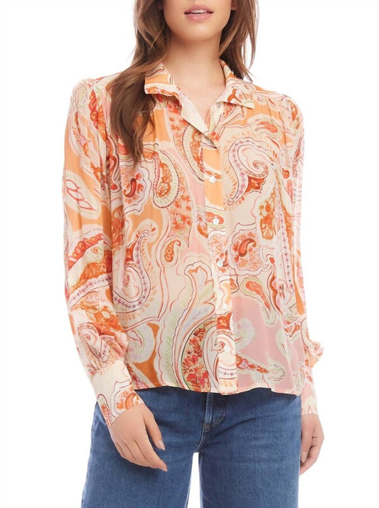 Fifteen Twenty - SHIRRED FLORAL BLOUSE