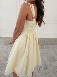 Strut & Bolt - Square Neck Linen Dress