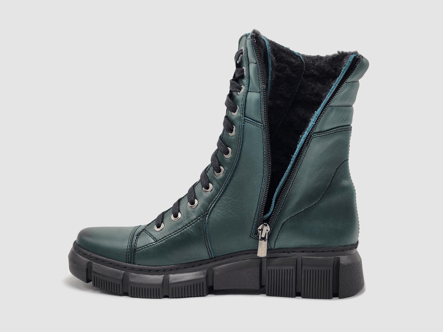 Helios - Women's Medusa Fur-lined Leather Boots