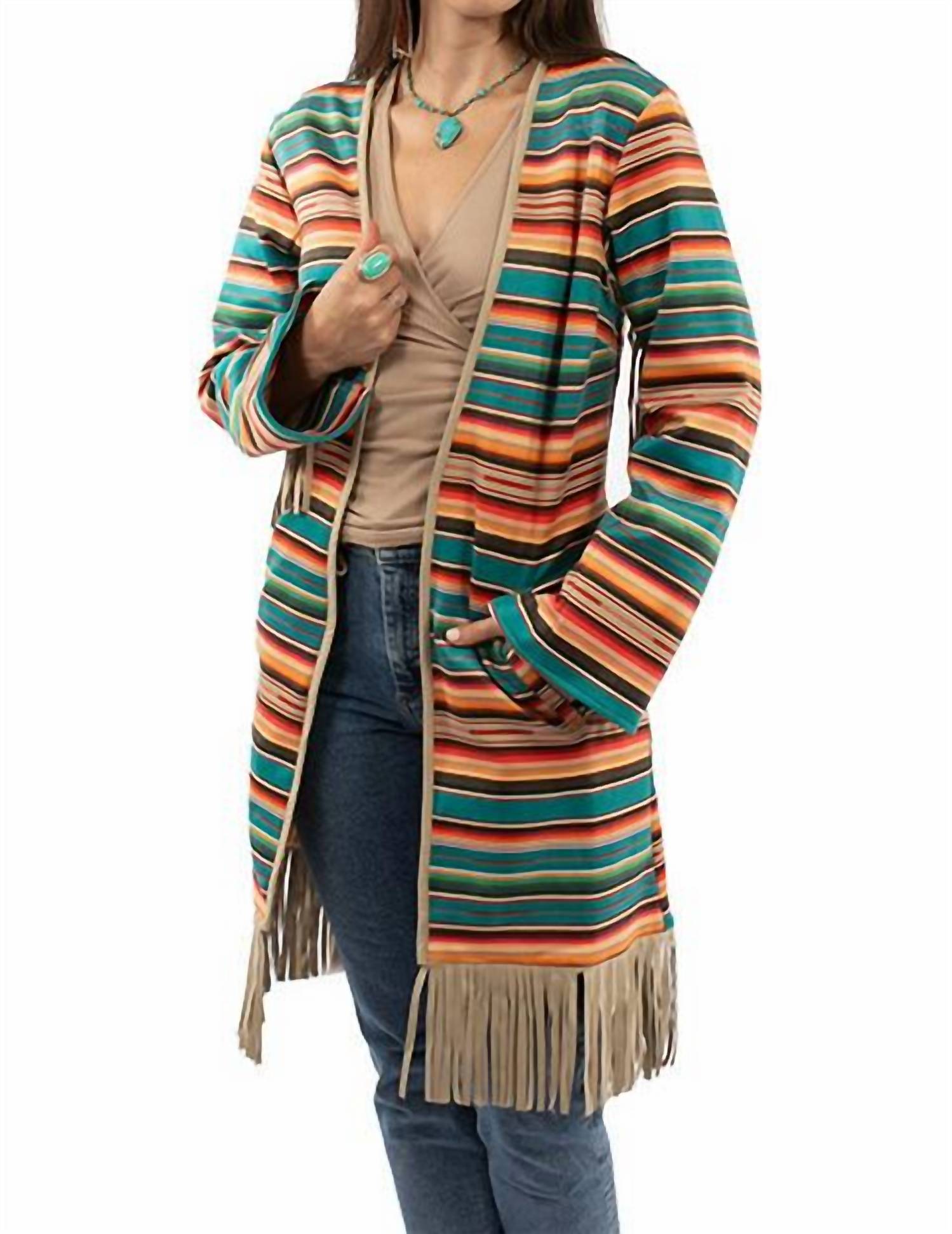 Scully - Fringed Serape Duster