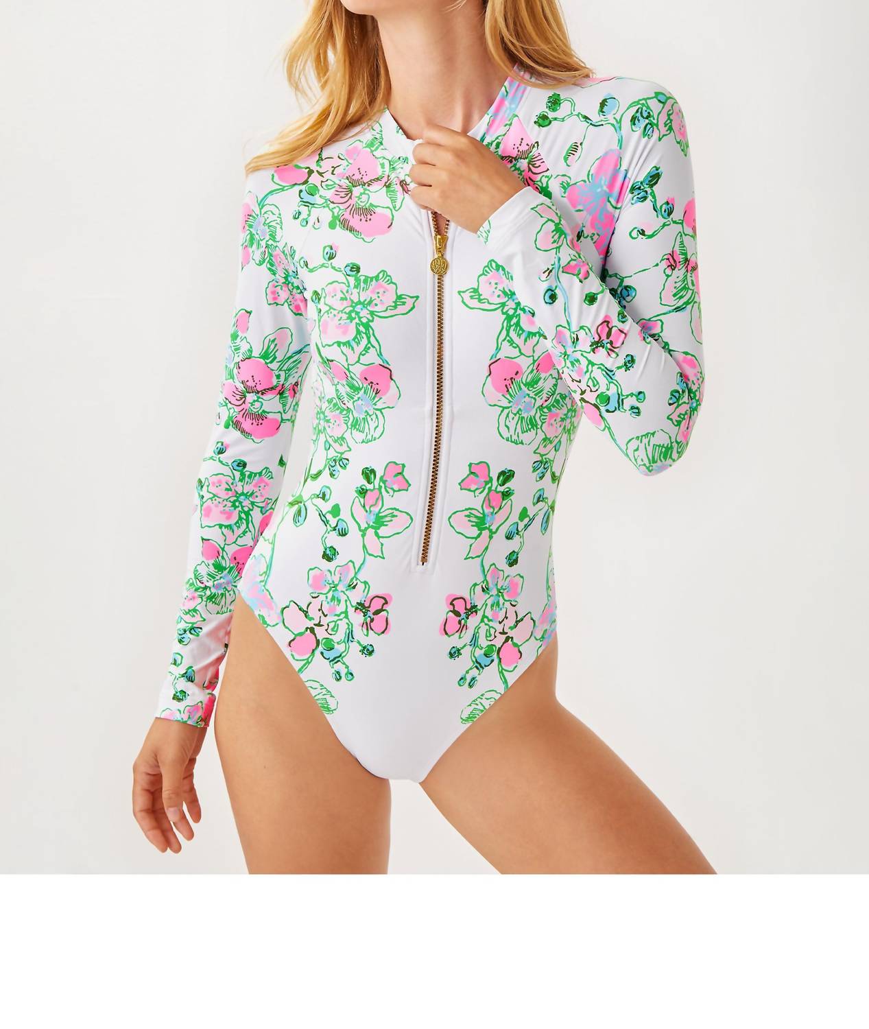 Lilly Pulitzer - Upf 50+ Randee Rashguard One Piece Swimsuit