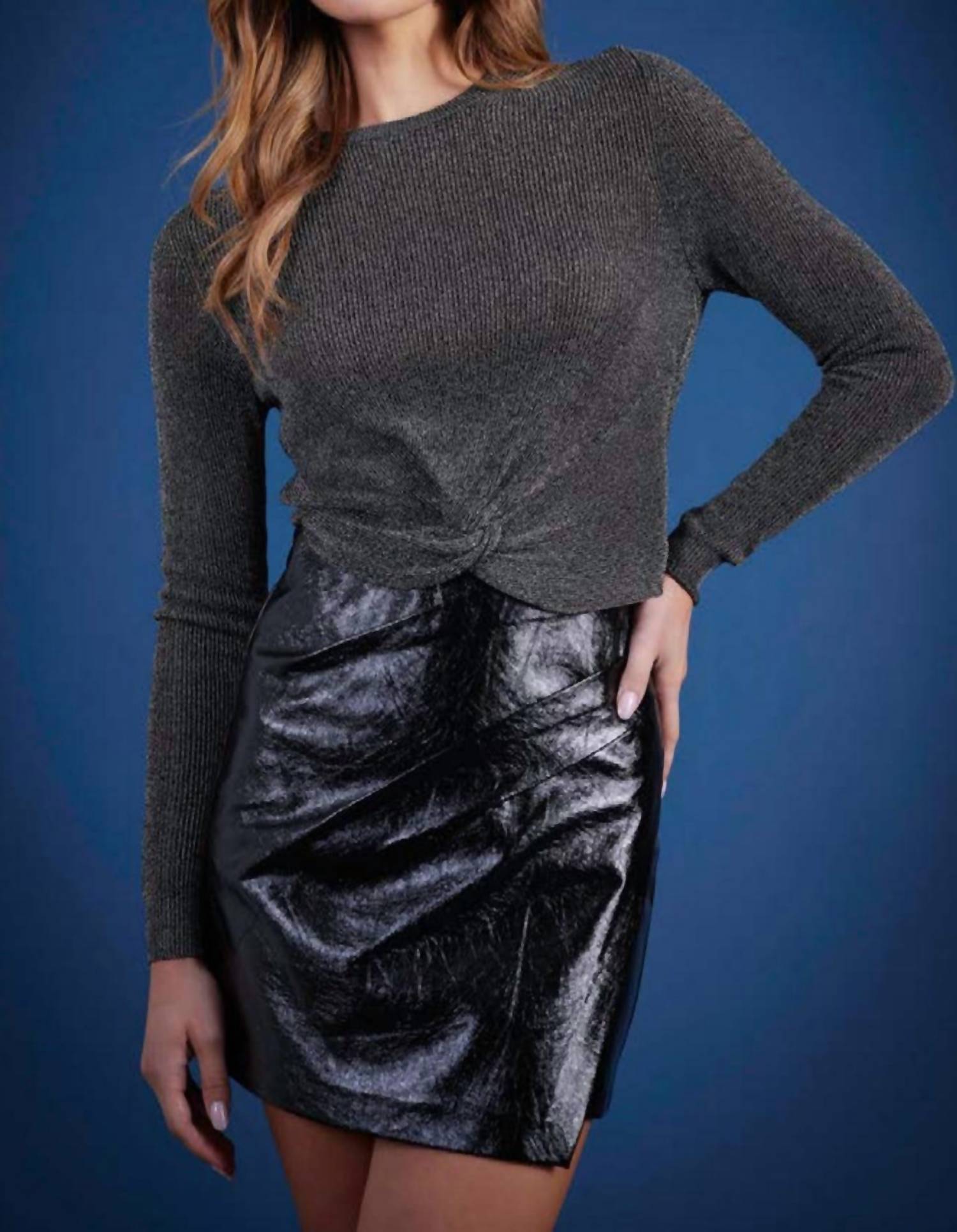 Bishop + Young - Lurex Bonita Twist Front Top