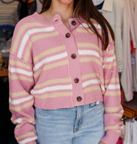 Free People - Lila Stripe Cardigan