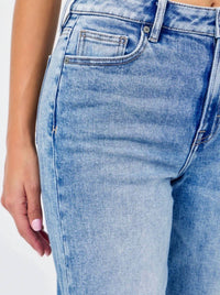 Hidden - Ella High Rise 32” Inseam Classic Straight Jeans