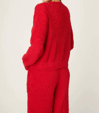 PJ Salvage Bundle Up Sweater in samba red - women's sweater - alternate view