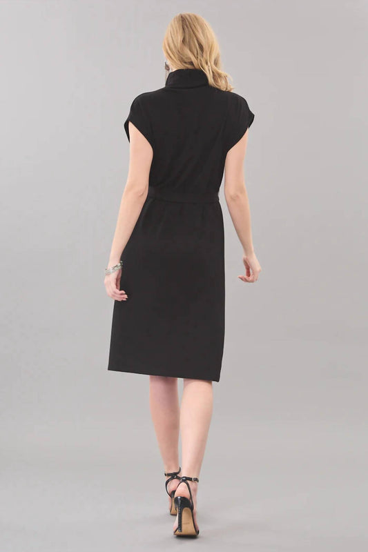 Lola & Sophie - Belted Luxe Ponte Dress