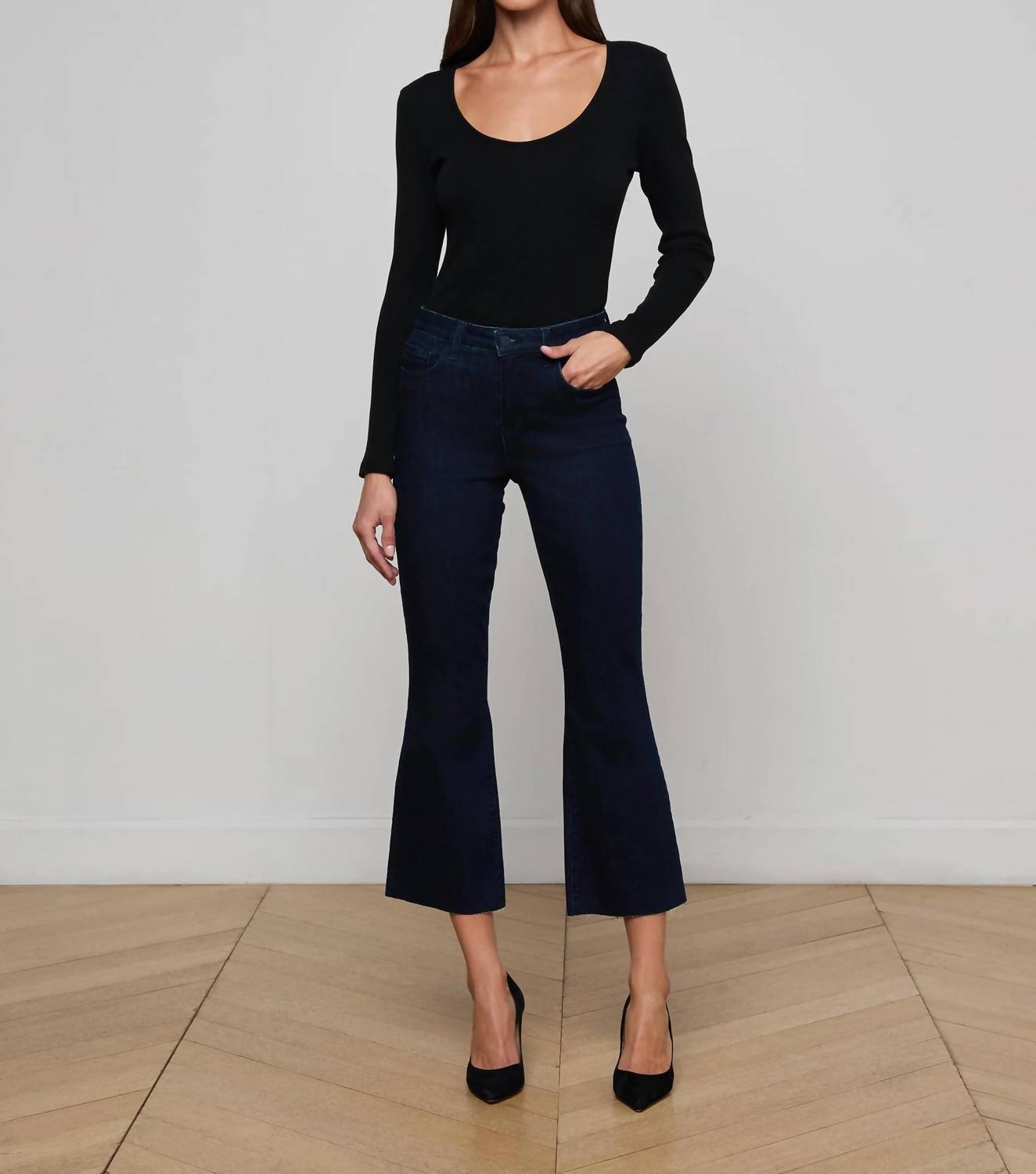L'Agence - Kendra Cropped Flare Jean