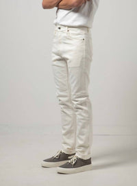 C.O.F. Studio M7 Tapered Jeans in ecru stone wash 1 - men's jeans - alternate view