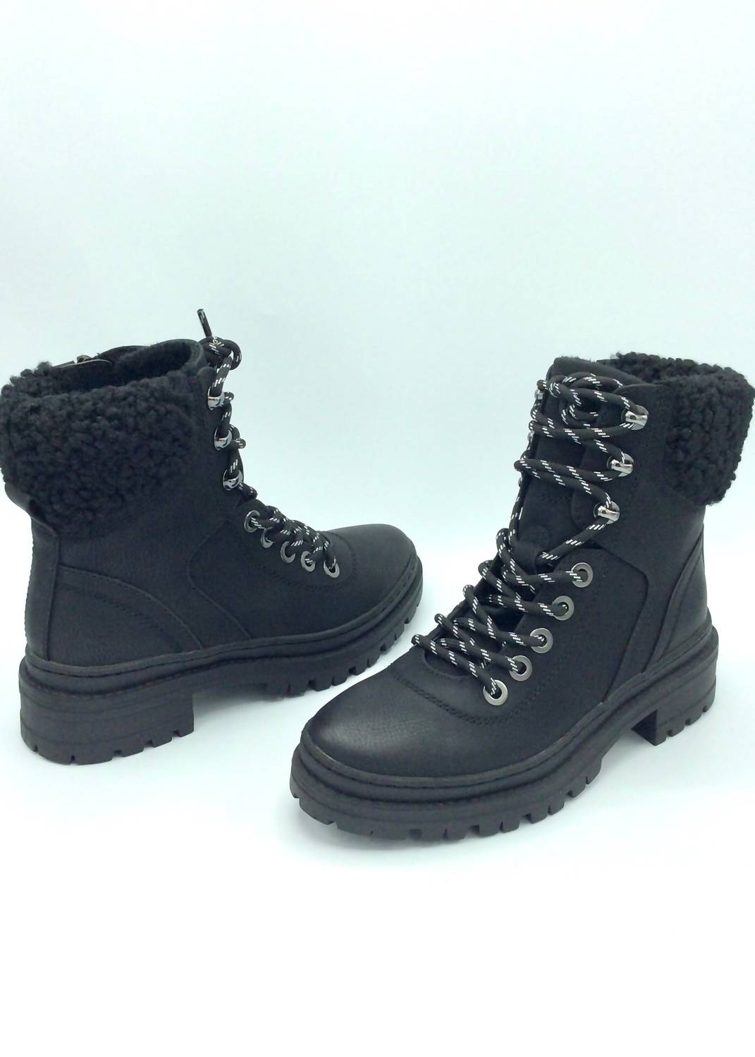STEVE MADDEN Women's Keystone Lug Hiker Boots in blk - women's shoe - view 5