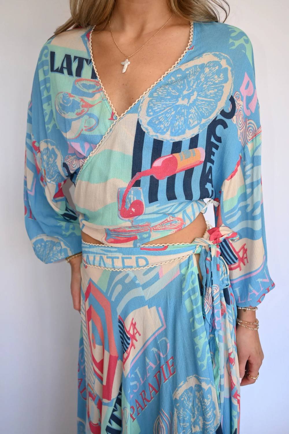 Vintage Havana - Front Tie Top