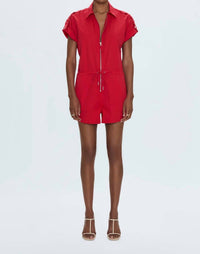 Pistola - Pistola Meg Short Sleeve Zip Front Romper