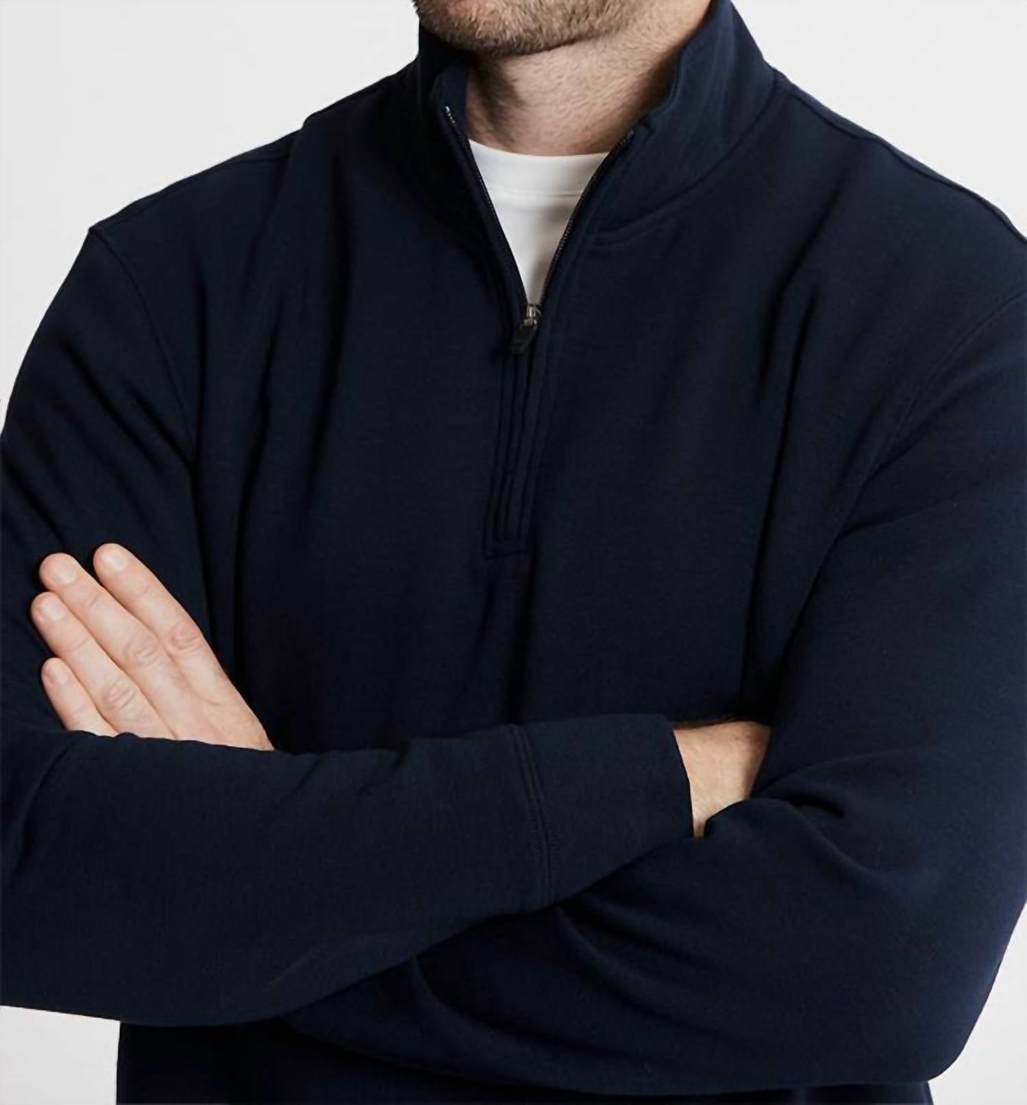 Jachs New York - Soft Touch Fleece Quarter Zip Pullover Sweater