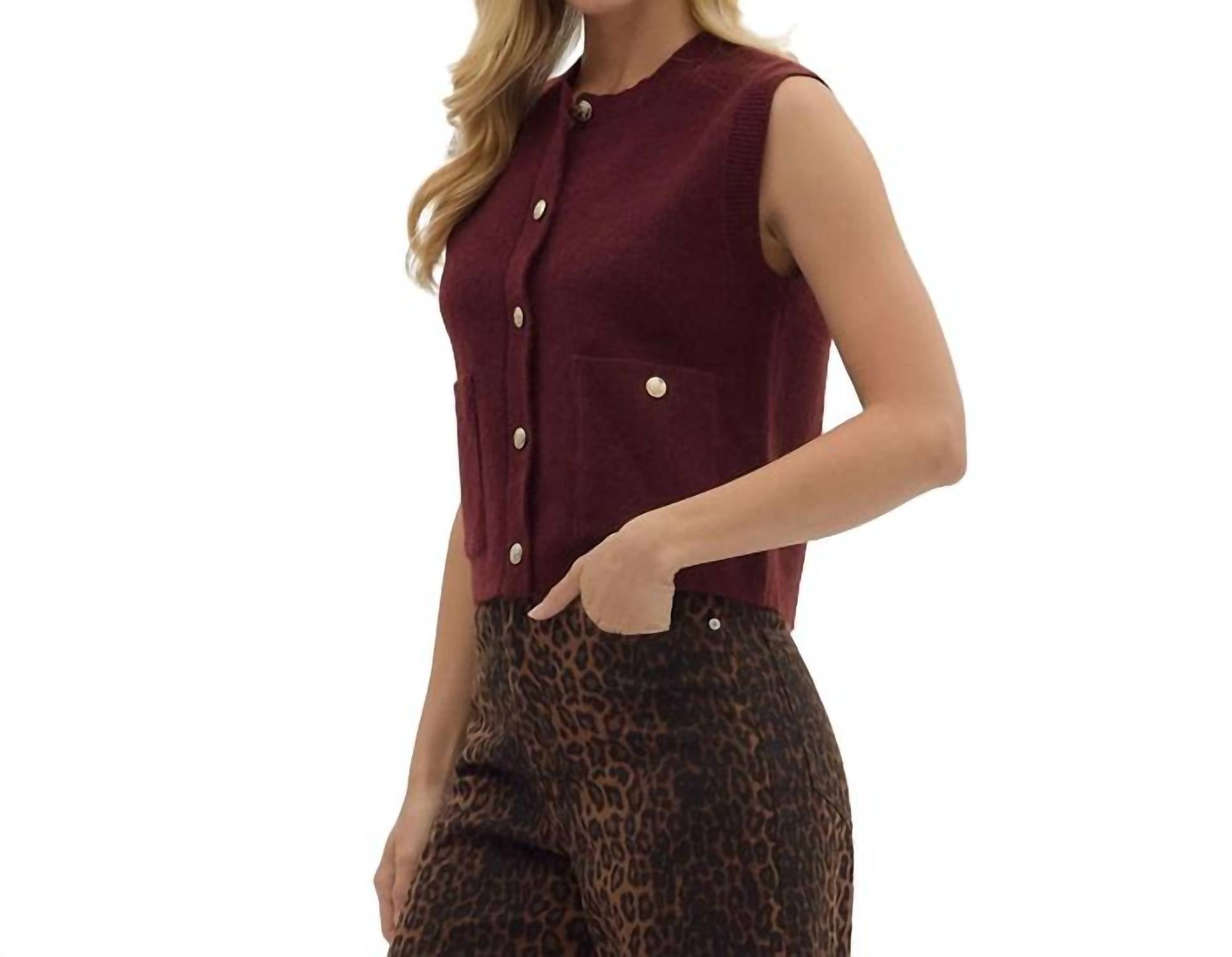 Entro - Lennon Sweater Vest With Pockets
