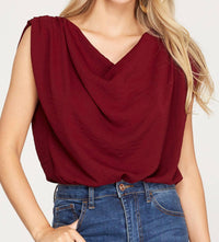 She + Sky - Elle Draped Bodysuit