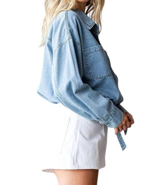 First Love - Plus Size Washed Denim Jacket