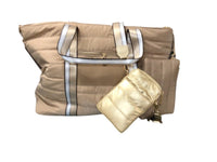 Bc Handbags - Women's Puffer Weekender Crossbody Puffer Bag