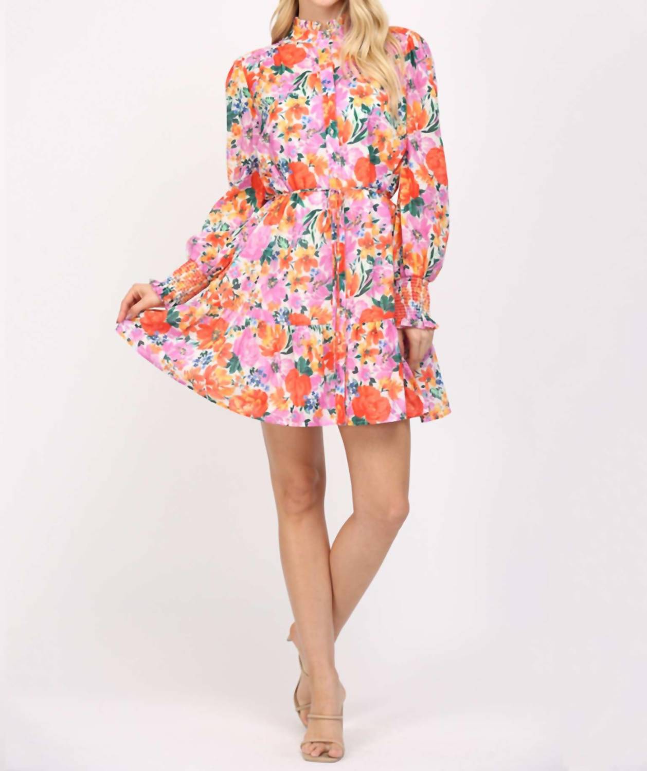 Fate - Floral Button Front Dress