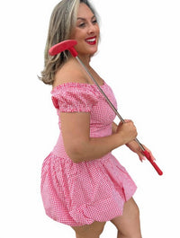 Iris - Gingham Bubble Dress