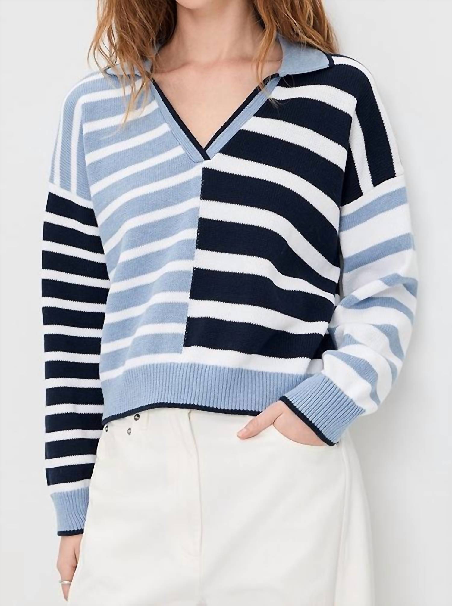 Splendid - Arden Stripe Polo Sweater